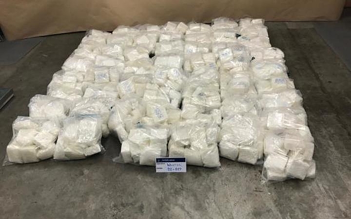 Police Commissioner Andrew Coster said the interception of methamphetamine was the largest ever at New Zealand's border. Photo: Supplied / NZ Police