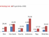 Nearly 73% of automobiles imported from Thailand, India and Indonesia
