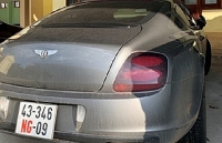 Bentley car with diplomatic plate has signs of illegal transfer