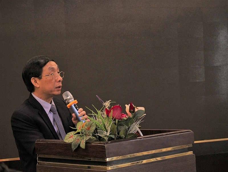 Deputy Director of the General Department of Customs Hoang Viet Cuong delivers the opening speech at the workshop. Photo: Q.H