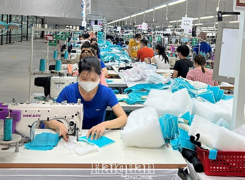 Industrial production in Vietnam has increased sharply, equivalent to the pre-pandemic rate. Illustrated Photo: H.Diu