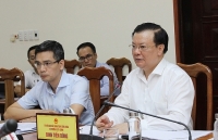 Minister of Finance works with Quang Binh on performance of financial - budget task