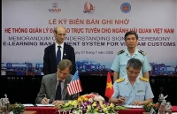 Memorandum of understanding signed on e-learning management system for Vietnam Customs
