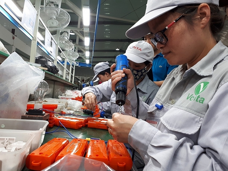 Consumption index of the entire processing and manufacturing industry in the first six months of 2022 increased by 9.4% over the same period in 2021. Photo: Nguyen Thanh