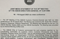 Joint Media Statement of the 29th Meeting of the ASEAN Directors-General of Customs