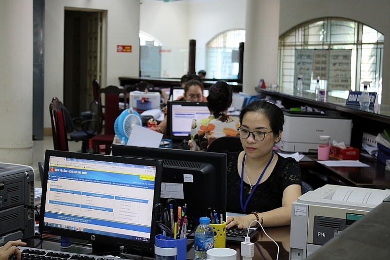 The State Treasury is developing  plans to form a digital treasury: Photo: Thuy Linh