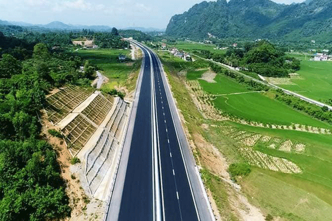The East North-South Expressway Project in the 2021-2025 period is being accelerated. Photo: Internet.
