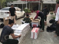 Long An: consignment for cigarette smuggling
