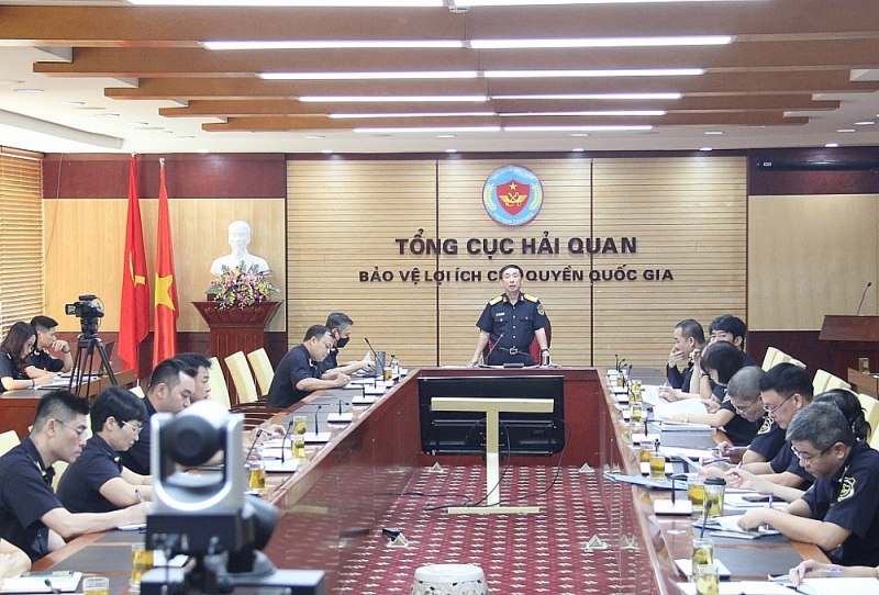 The conference at the General Department of Customs. Photo: QH