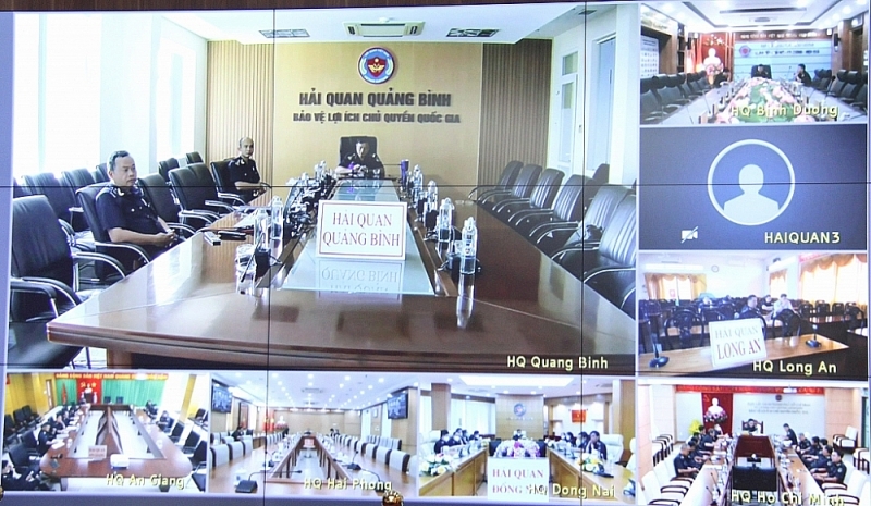 Video conference at 35 local customs units