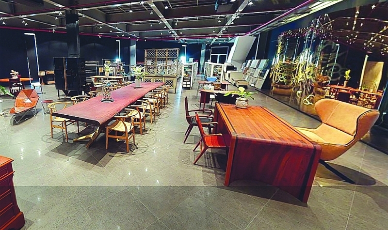 Showroom of AA Corporation on the online exhibition platform Hope Fairs - an effective marketing channel for many Vietnamese wood and furniture enterprises. Photo: N.H
