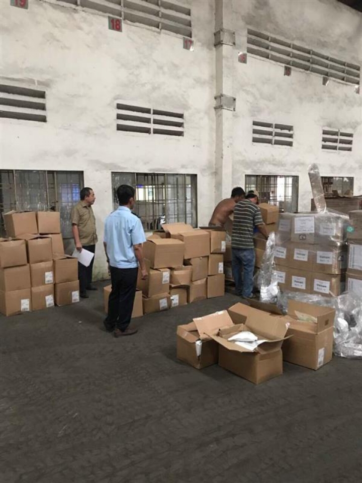 seizing a shipment of supplementary foods imported from china