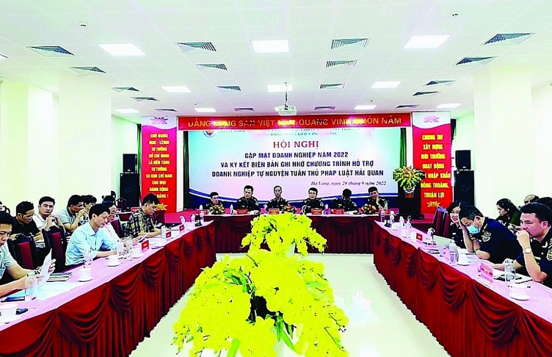 Quang Ninh Customs Department meets businesses in 2022 (on September 28, 2022). Photo: Nguyen Hoa