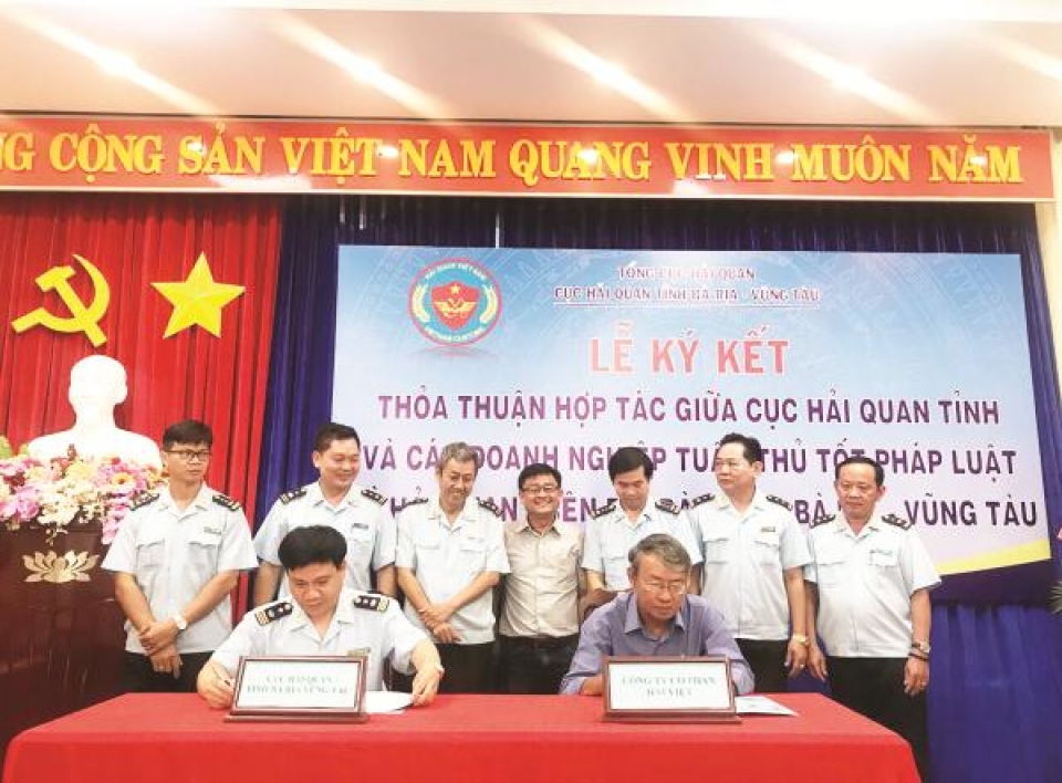 ba ria vung tau customs take the initiative in developing the customs business partnership