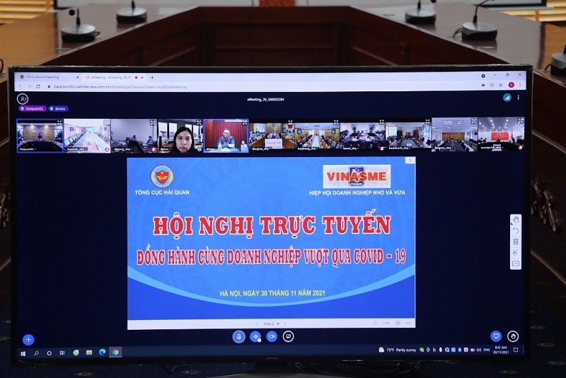 More than 50 representatives of SME’s attended the virtual conference. Photo: T.Binh