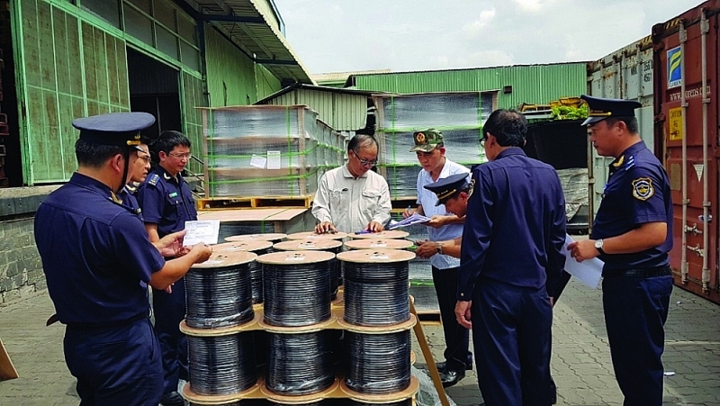 The infringing goods seized by Saigon port area 1 Customs Branch in November 2022. Photo: T.H