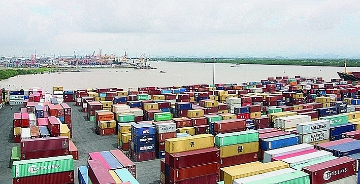 Import and export have prospered and are the bright spot of the economy. Photo: T.Binh