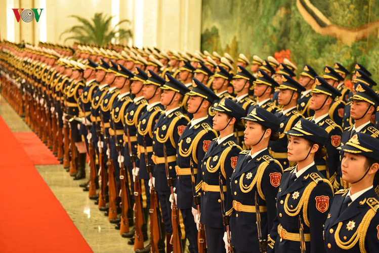 china welcomes party leader nguyen phu trong with 21 gun salute