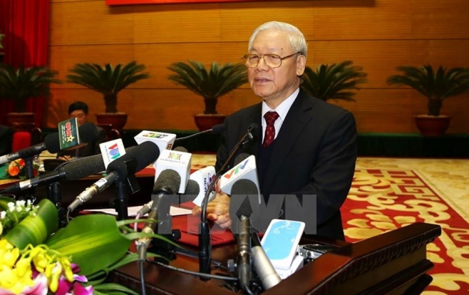 party leader emphasises fight against corruption