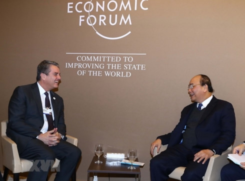pm phuc attends wef opening session on ocean action agenda