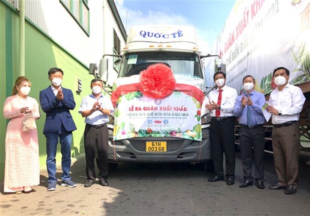 Dong Nai exports first batch of processed fruits in 2022 hinh anh 1
