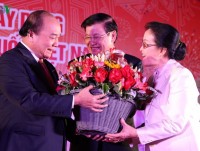 Lao, Vietnamese government leaders attend Lunar New Year celebrations