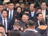 First images of DPRK Chairman Kim Jong-un entering Vietnam