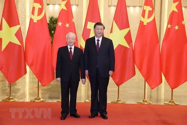 Top Chinese leader sends thank-you letter to Vietnamese Party chief hinh anh 1