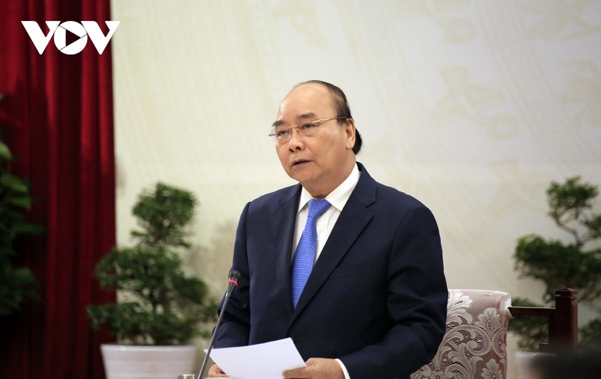 Prime Minister Nguyen Xuan Phuc speaks at the event