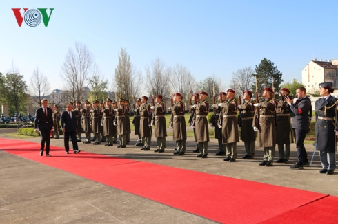 czech republic holds welcome ceremony for pm phuc