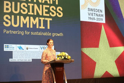 crown princess victoria highlights sweden vietnam economic ties