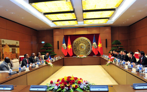 vietnam haiti parliament heads in talks