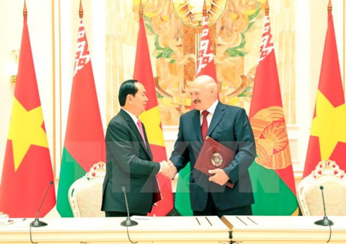 vietnam belarus issue joint statement to develop all around partnership