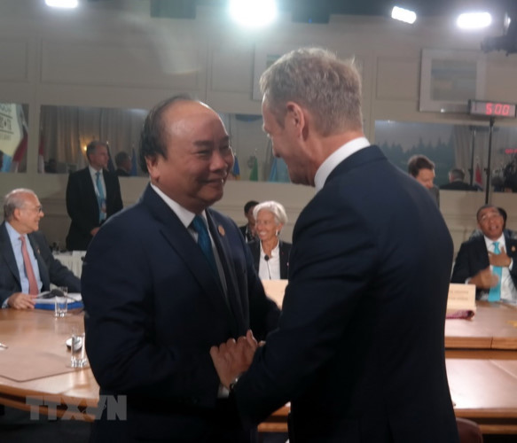 pm nguyen xuan phuc meets world leaders in canada