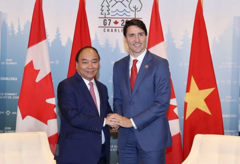 vietnamese canadian pms agree on measures to boost ties