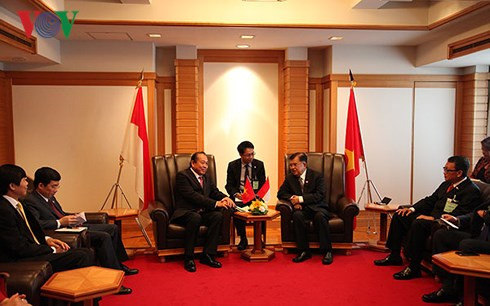 deputy pm meets japanese officials indonesian vice president