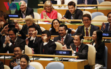 global press impressed by vietnams high votes at unsc