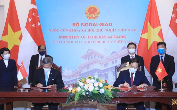 Vietnam, Singapore to work towards bilateral agrement on digital economy hinh anh 1