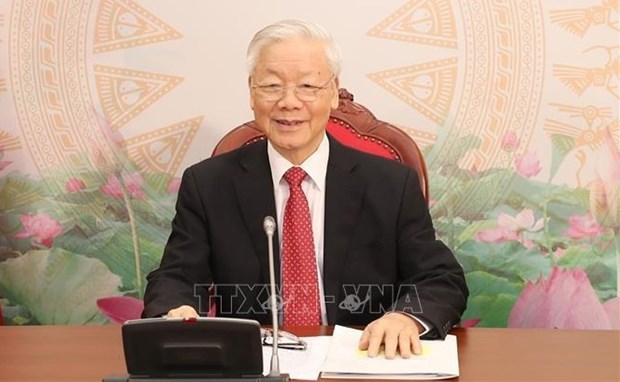 Party chief holds phone talks with CPP President, Cambodian PM hinh anh 1