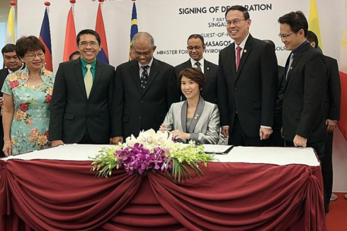 asean capitals sign declaration on sustainable environment