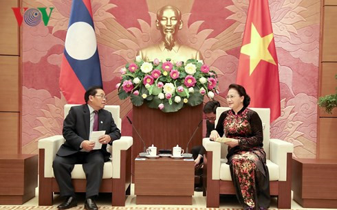 top vietnamese legislator wishes for stronger parliamentary ties with laos