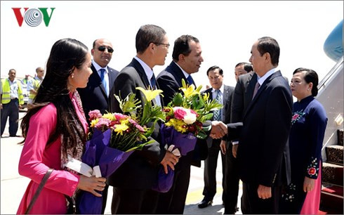 president quang begins state visit to egypt