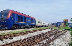 Container freight trains from Vietnam to Belgium help boost railway logistics services
