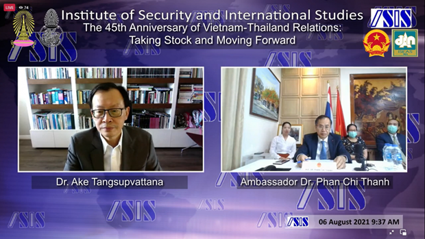 Webinar looks back on 45-year-old Vietnam-Thailand relations hinh anh 1