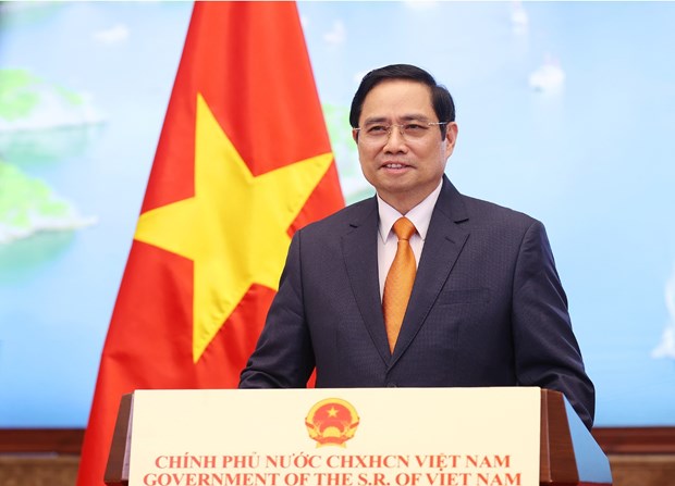 Remarks by Prime Minister Pham Minh Chinh at 2021 Global Trade in Services Summit hinh anh 1