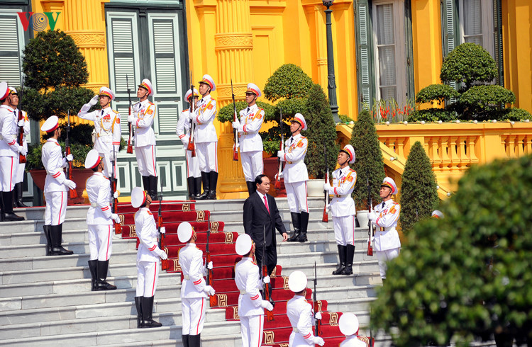 in pictures welcome ceremony for iranian president