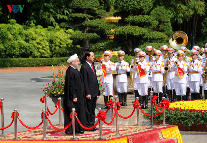 in pictures welcome ceremony for iranian president