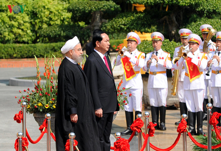 in pictures welcome ceremony for iranian president