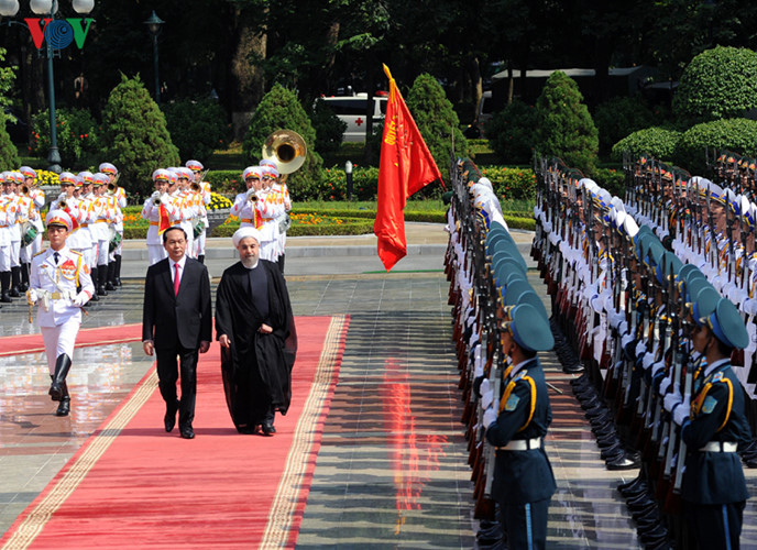 in pictures welcome ceremony for iranian president