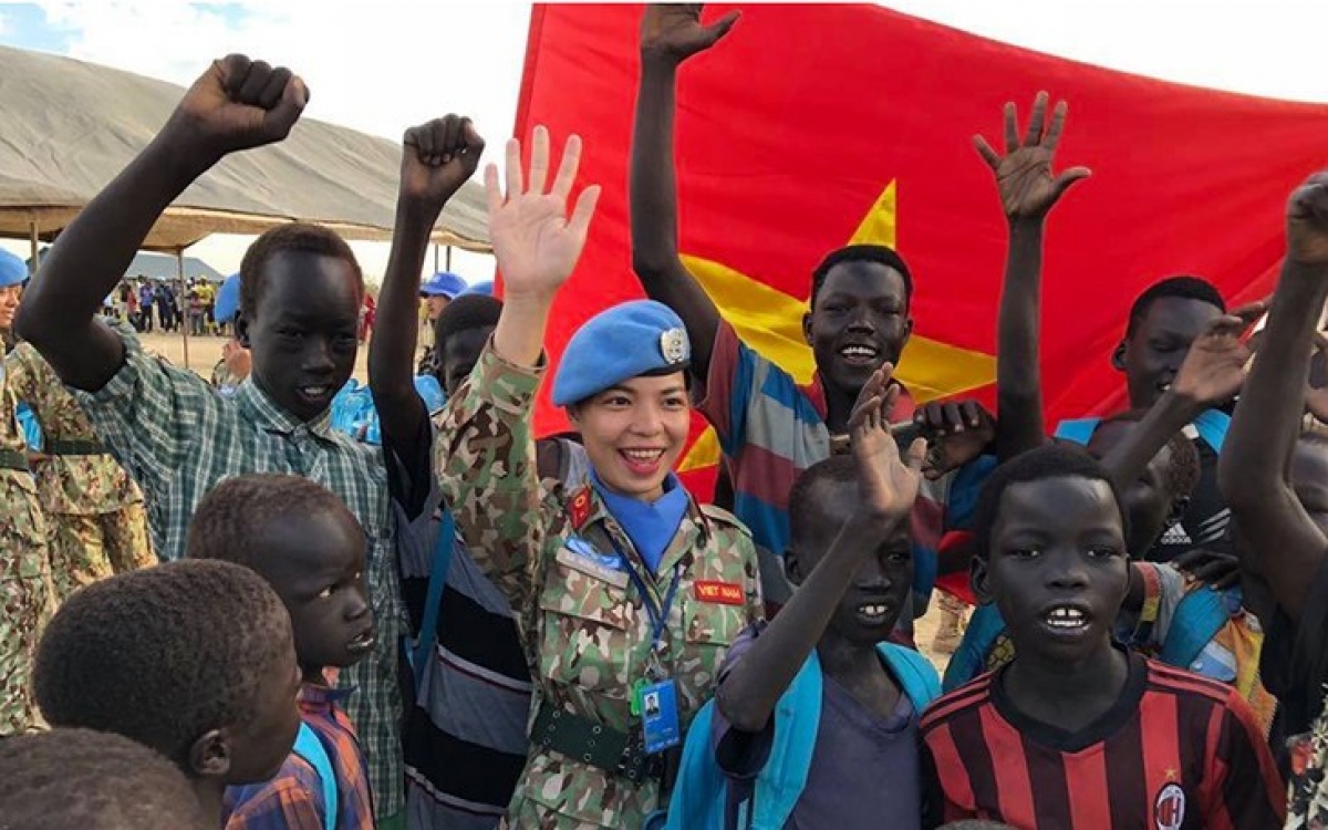 Vietnam joins the peacekeeping mission in South Sudan (Photo:nhandan.com.vn) 